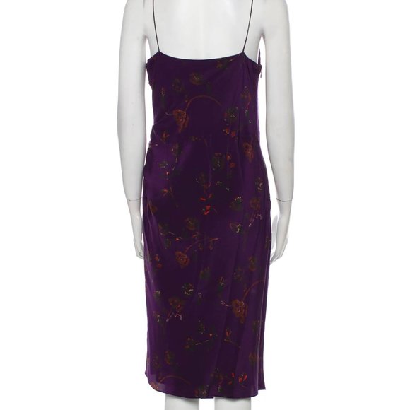 PURPLE floral THE KOOPLES silk/viscose dress - Picture 3 of 7